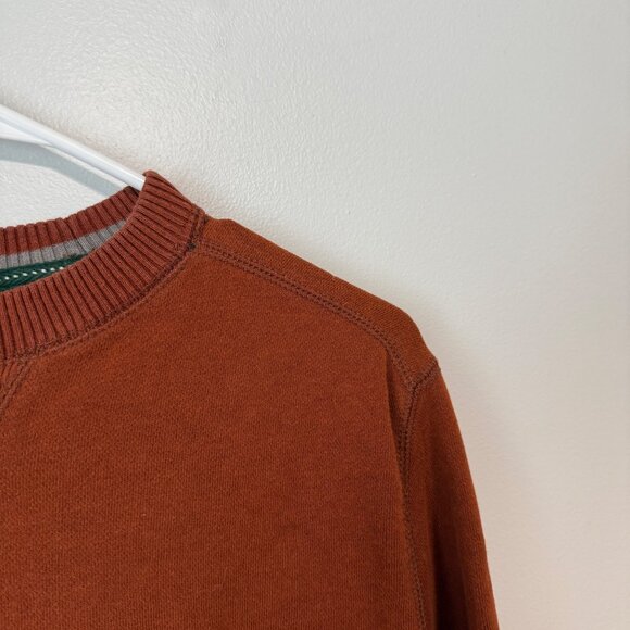 G.H. Bass & Co. Mens Rust Sweatshirt Medium Cotton Blend Crewneck - Picture 2 of 7